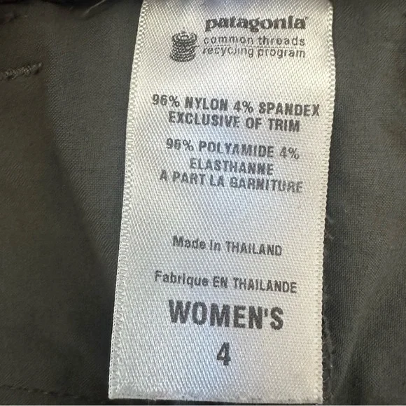 Patagonia Quandary Grey  Hiking Pant Sz 4 - Picture 9 of 13